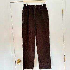 Lee Brown Corduroy Pants 12M Straight Leg Vintage Feel